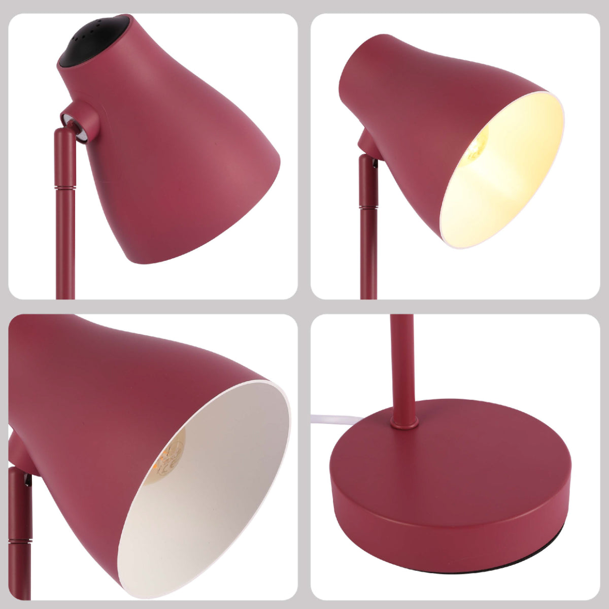 Lighting properties of Elegant Rotatable Desk Lamp in Assorted Colors 130-03648