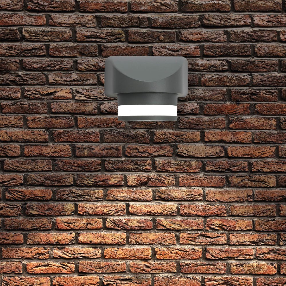 exterior application of LED Diecast Aluminium One Direction Wall Lamp 7W 4000K Cool White IP54 Black | TEKLED 182-03362