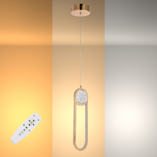 Main image of Farrah Moon Pearl LED Pendant Light Gold 159-18118
