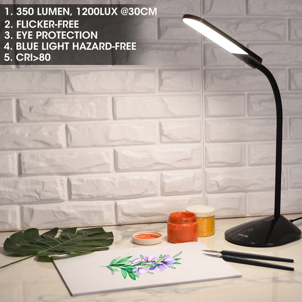 Erdy Goose Neck Black LED Desk Lamp advantages