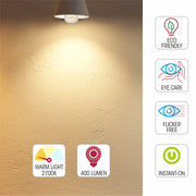 Light specs of  led filament bulb edison st64 e27 edison screw 4w 400lm warm white 2700k clear pack of 6