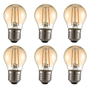 LED Filament G45 Golf Ball Bulb E27 Edison Screw Warm White 2400K 6 pack main