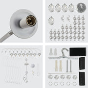 Details of Gallardos Minimal Chandelier Ceiling Light with Crystal Beads | TEKLED 152-171804