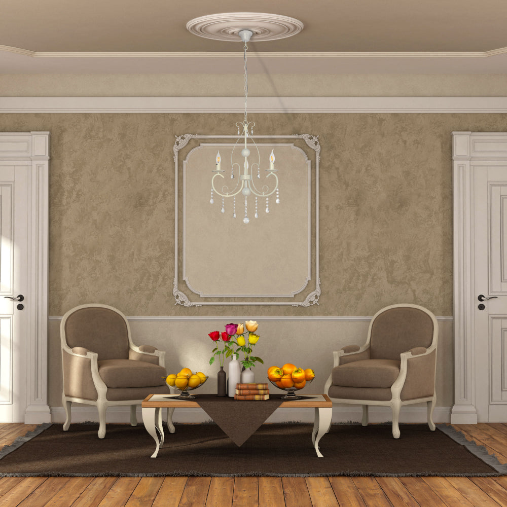 Interior use of Gallardos Minimal Chandelier Ceiling Light with Crystal Beads | TEKLED 152-171800