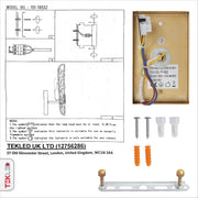 User manual and installation tools of Gold Aluminium Bronze Metal Clear Glass Wall Light with E14 Fitting