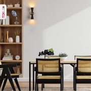 Indoor application ofGold Aluminium Metal Body Black Cone Wall Light with 2xE27 Fitting