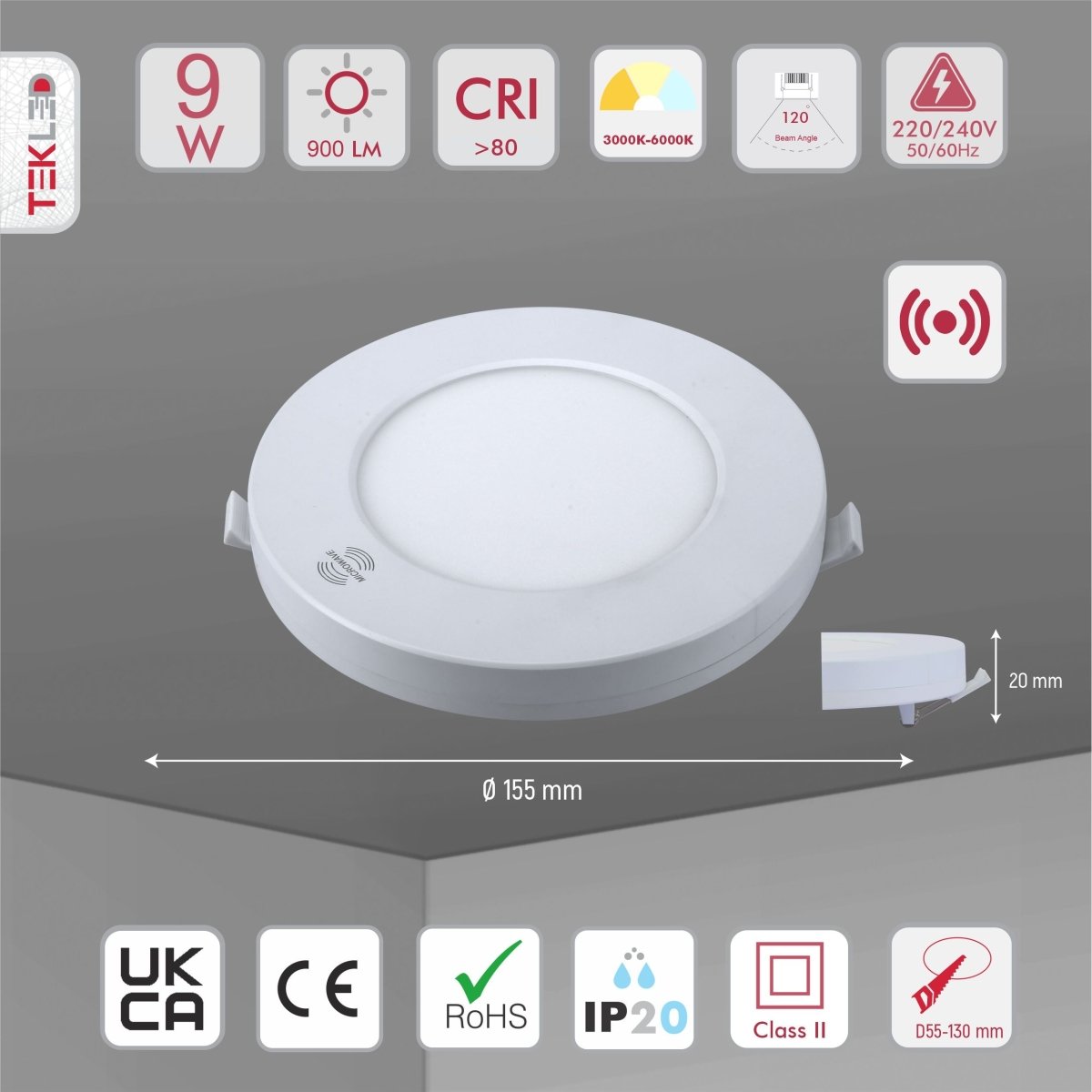 9 watt deals led downlight