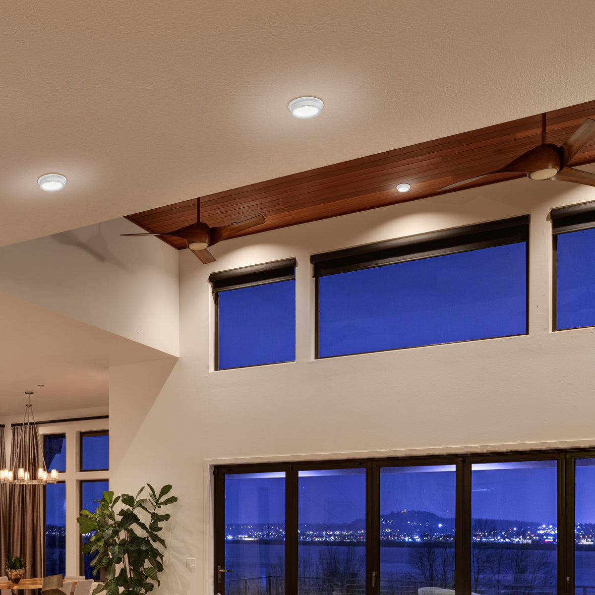 GU10 Recessed Aluminium Downlight - Dual-Tone Acrylic with Color Matched Trim 143-04043 in play