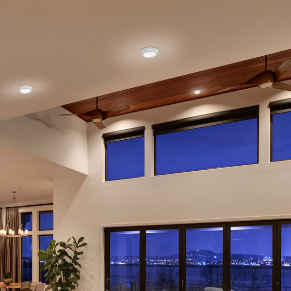 GU10 Recessed Aluminium Downlight - Dual-Tone Acrylic with Color Matched Trim 143-04043 in play