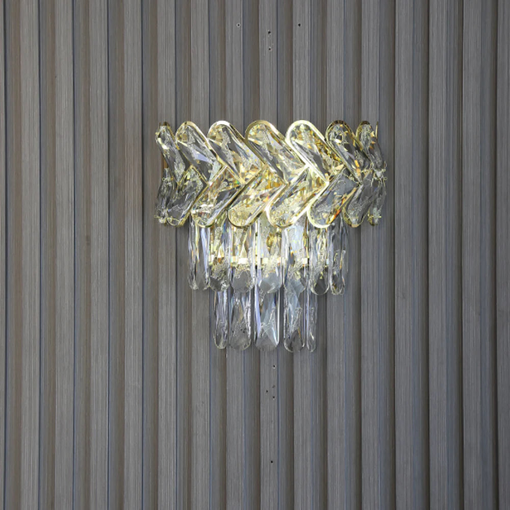 Interior application of Herringbone Crystal Chandelier Wall Light | TEKLED 151-19724