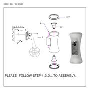 Technical specs of Hourglass Up Down Aluminium Outdoor Wall Light GU10 182-03409