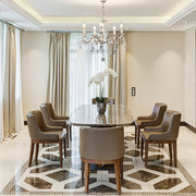 More interior usage of Candle Waterfall Traditional Retro Vintage 5 Arm Chandelier Ceiling Light Crystal Gold Aged Cream 5xE14 | TEKLED 159-17824