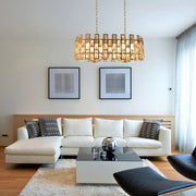 More interior usage of Coffin Stone Gold Metal Castle Crystal Island Chandelier Ceiling Light with 8xE14 Fitting | TEKLED 158-19425