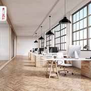 More interior usage of Esagono Maxi Black Metal Pendant Light with E27 Fitting | TEKLED 159-17352