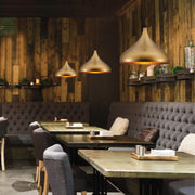 More interior usage of Gold Dome Metal Pendant Light E27 | TEKLED 159-17748