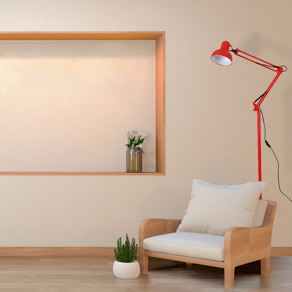 Indoor usage of Swing Arm Architect Model Floor Lamp E27 Red | TEKLED 130-03353