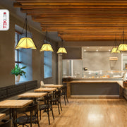 Interior application of Murcielago Grey Metal Pendant Light with E27 Fitting | TEKLED 159-17380