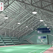 Interior warehouse sports hall application of LED Radiator Highbay 200W Cool White 4000K IP20 | TEKLED 230-03568