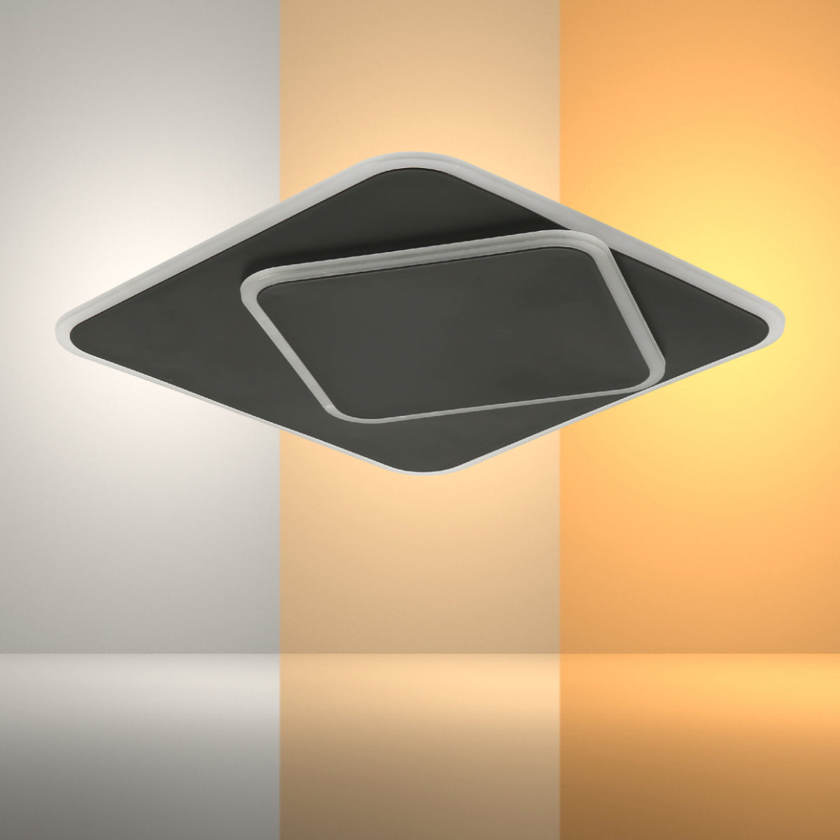 Main image of Layered Square LED Flush Ceiling Light 159-18112