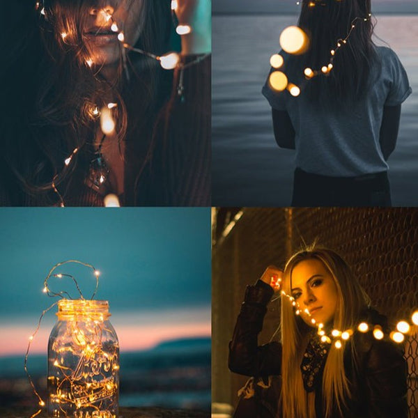 Mensa 2 Sets of Micro-LED 100 LEDs 10m with Battery Pack & USB Cable Warm WhiteÃ‚Â¬Ã¢â‚¬Â LED String Fairy Light in use