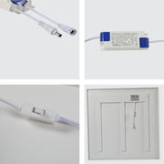 Close shots of LuminEssence OfficePro Anti Glare Laser and Opal LED Panel Light 40W 4000lm Low UGR 600x600 3CCT 165-015061