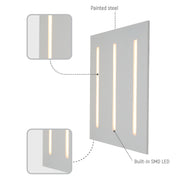 Lighting properties of LuminEssence OfficePro LED Panel Light 40W 4000lm 600x600 3CCT 165-015058