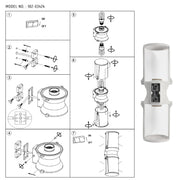 Technical specs of Lux Vintage Classic Up Down Outdoor Wall Light IP54 White 182-03424