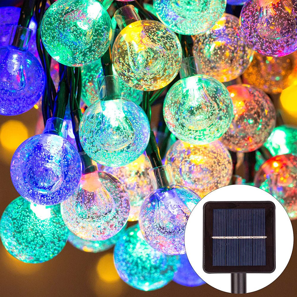 Lyra Solar Globe LED String Light Warm White or Multi-Colour TEKLED