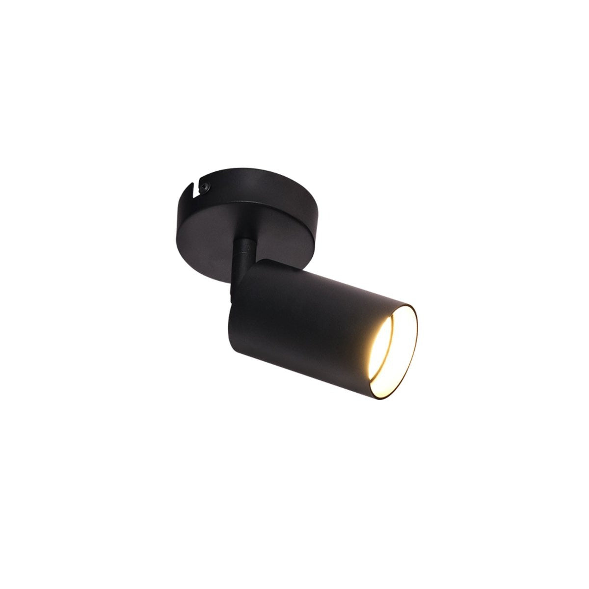 Main image of 1 Way Cylinder Spotlight with GU10 Fitting Black | TEKLED 172-03048