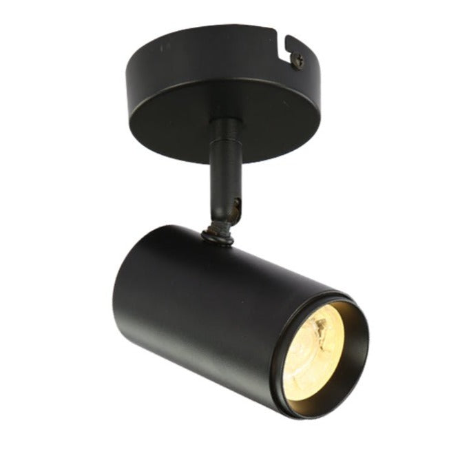 Main image of 1 Way Virmo Spotlight with GU10 Fitting Black | TEKLED 172-03064