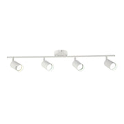 Main image of 4 Way Cylinder Rod Spotlight with GU10 Fitting White | TEKLED 172-03062