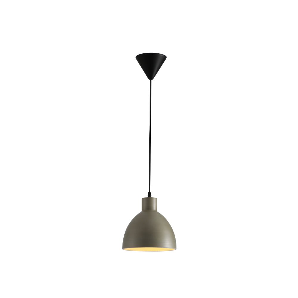 Main image of Antique Grey Brass Dome Metal Pendant Ceiling Light with E27 Fitting D220 | TEKLED 150-18191