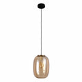 Main image of Bee Hive Amber Glass Pendant Light with E27 Fitting | TEKLED 159-17344