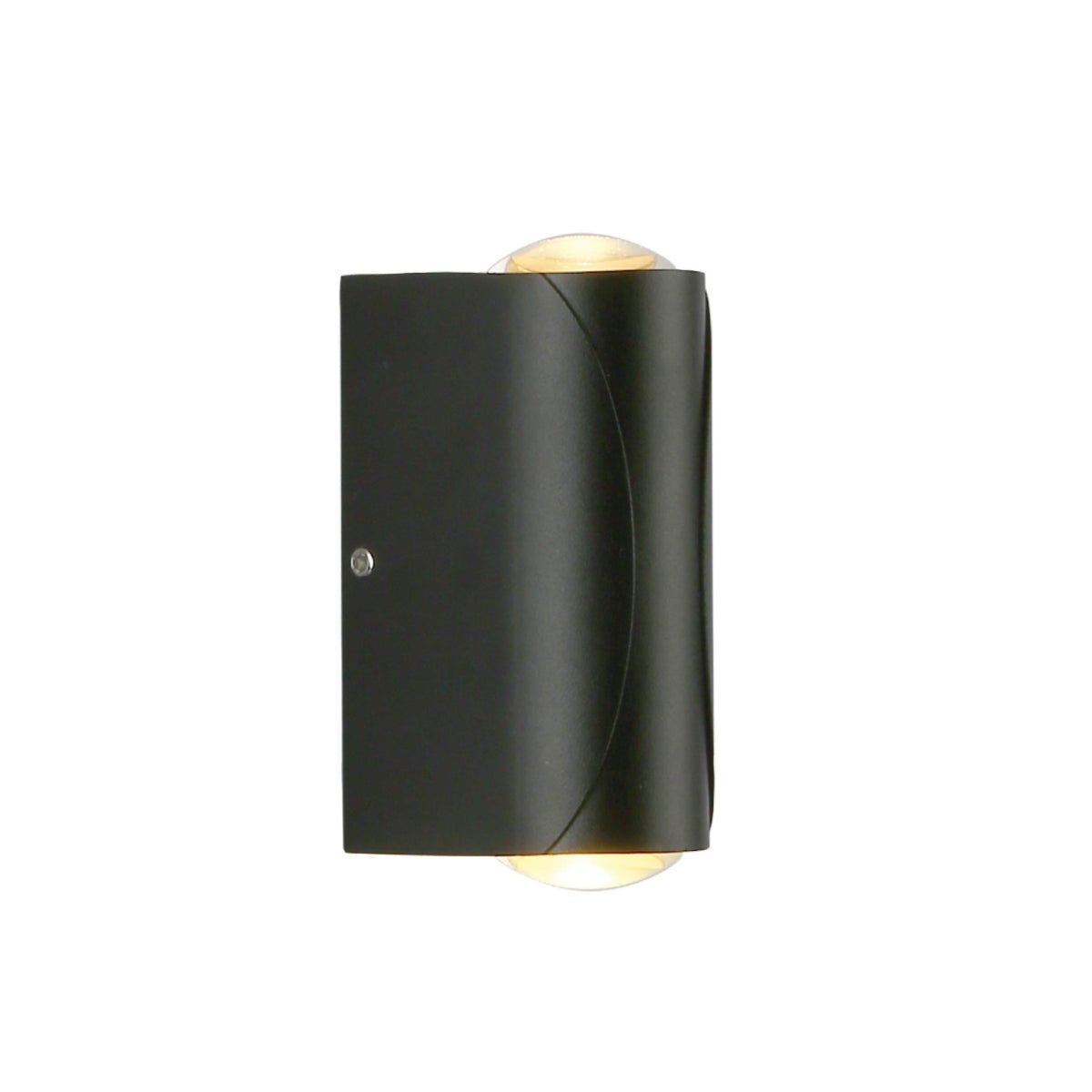 Main image of Black Corrugated Up Down Outdoor Modern LED Wall Light | TEKLED 183-03324
