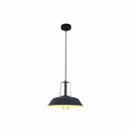 Main image of Dark Grey Metal Step Pendant Ceiling Light Large with E27 | TEKLED 150-18109