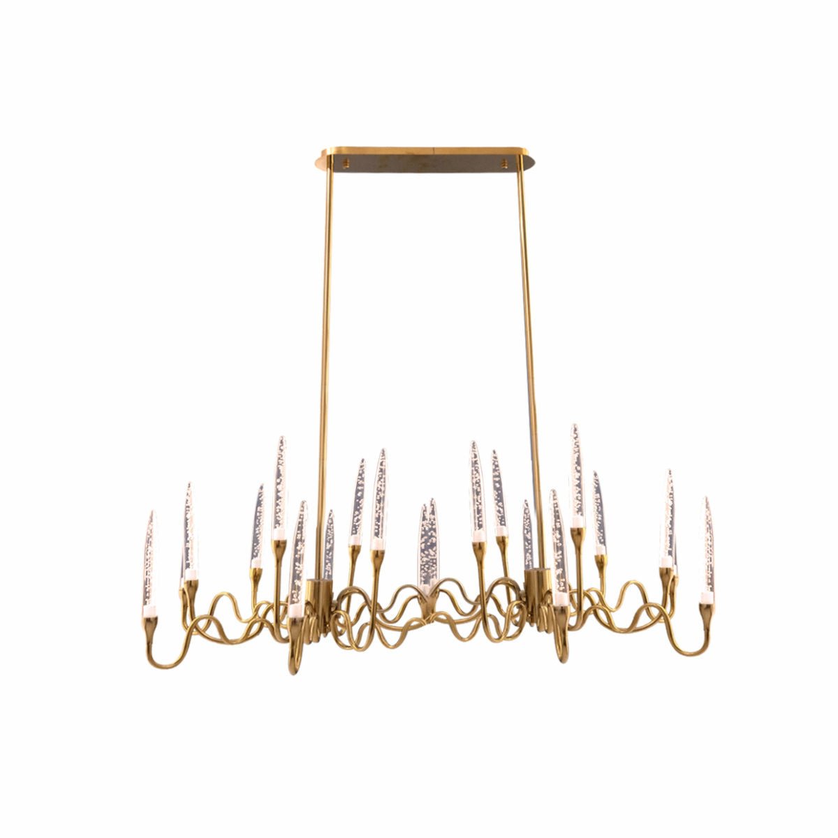 Main image of Candle French Mediterranean  Tiered Gold Finishing Kitchen Island Chandelier Ceiling Light with 20xG4 | TEKLED 159-17520
