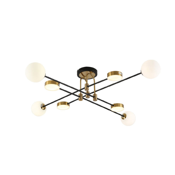 Contemporary Hybrid Sputnik Modern Chandelier with 20W Built-in LED and ...