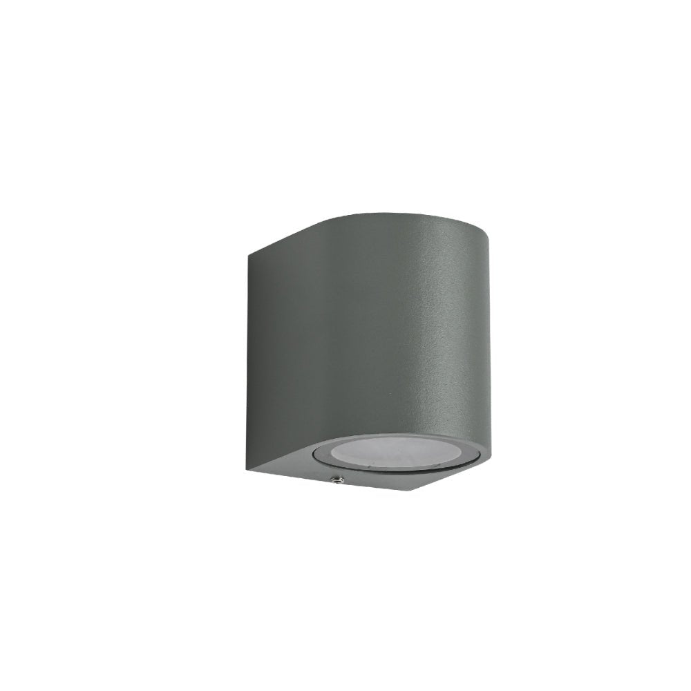 Main image of Cylinder Wall Lamp IP54 Grey with GU10 Fitting | TEKLED 182-03349