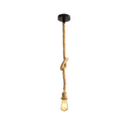 Main image of Farmhouse Rustic Hemp Rope Pendant Ceiling Light 100cm with E27 Fitting | TEKLED 159-17032