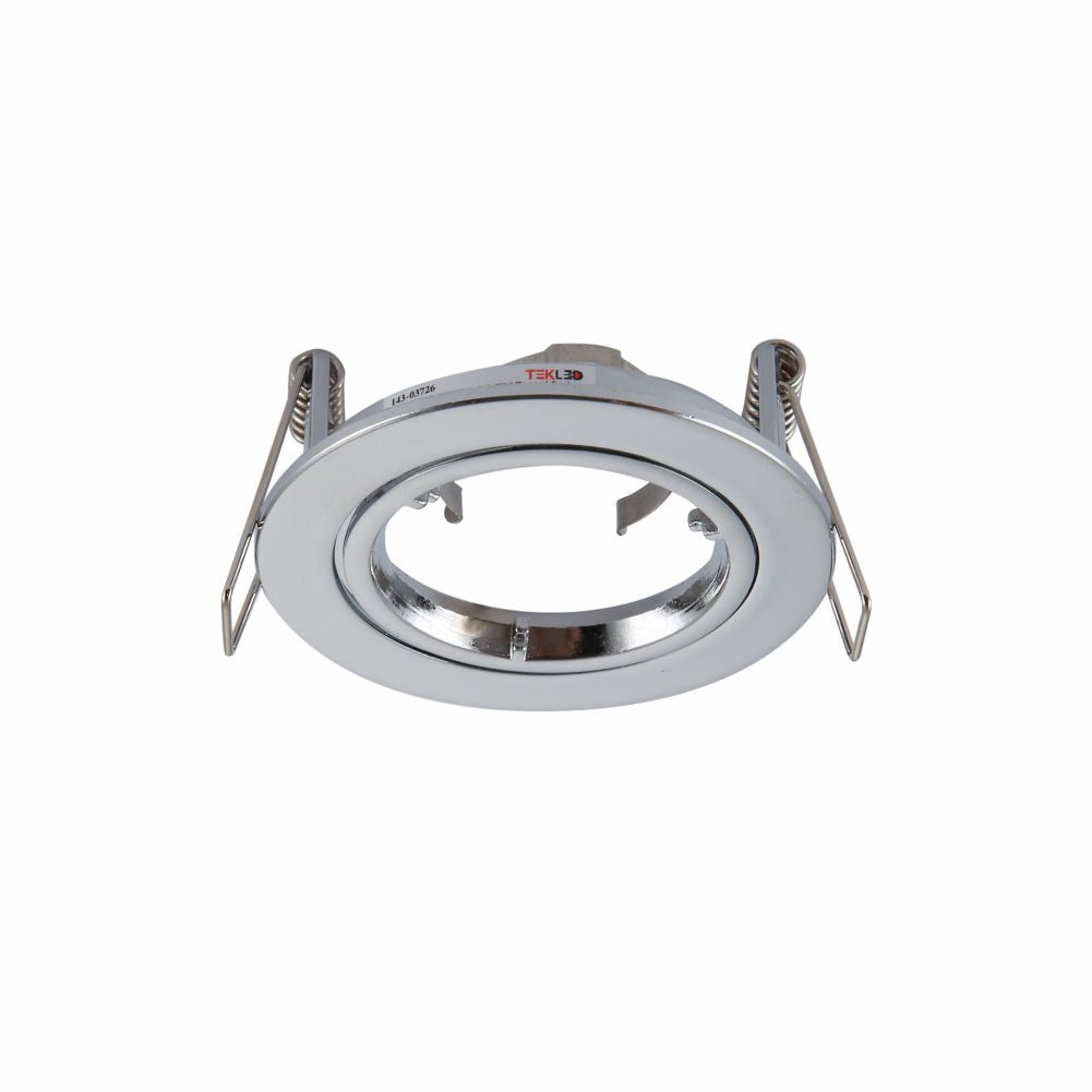 Main image of Fixed Diecast Aluminium Downlight Chrome IP20 GU10 | TEKLED 143-03726