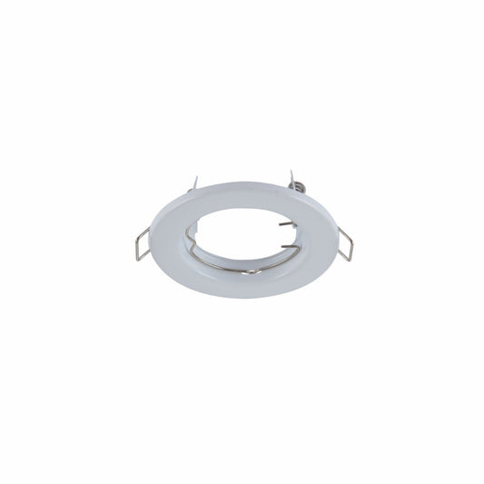 Main image of Fixed Pressed Steel Downlight White IP20 with GU10 Fitting | TEKLED 143-03736