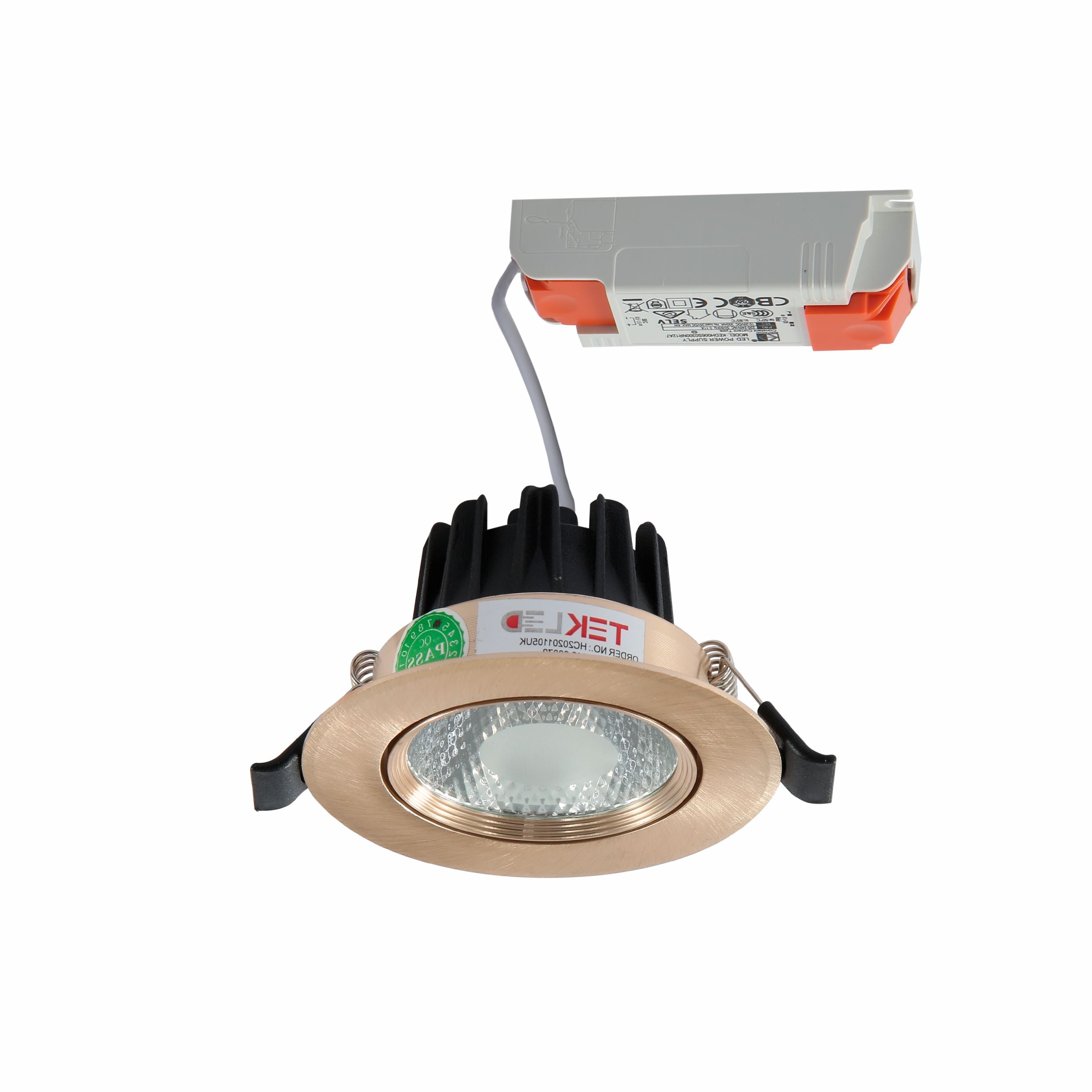 Main image of LED COB Recessed Downlight 5W Cool Daylight 6000K Antique Brass | TEKLED 145-03072