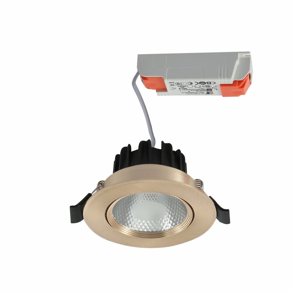 Main image of LED COB Recessed Downlight 5W Cool White 4000K Antique Brass | TEKLED 145-03070
