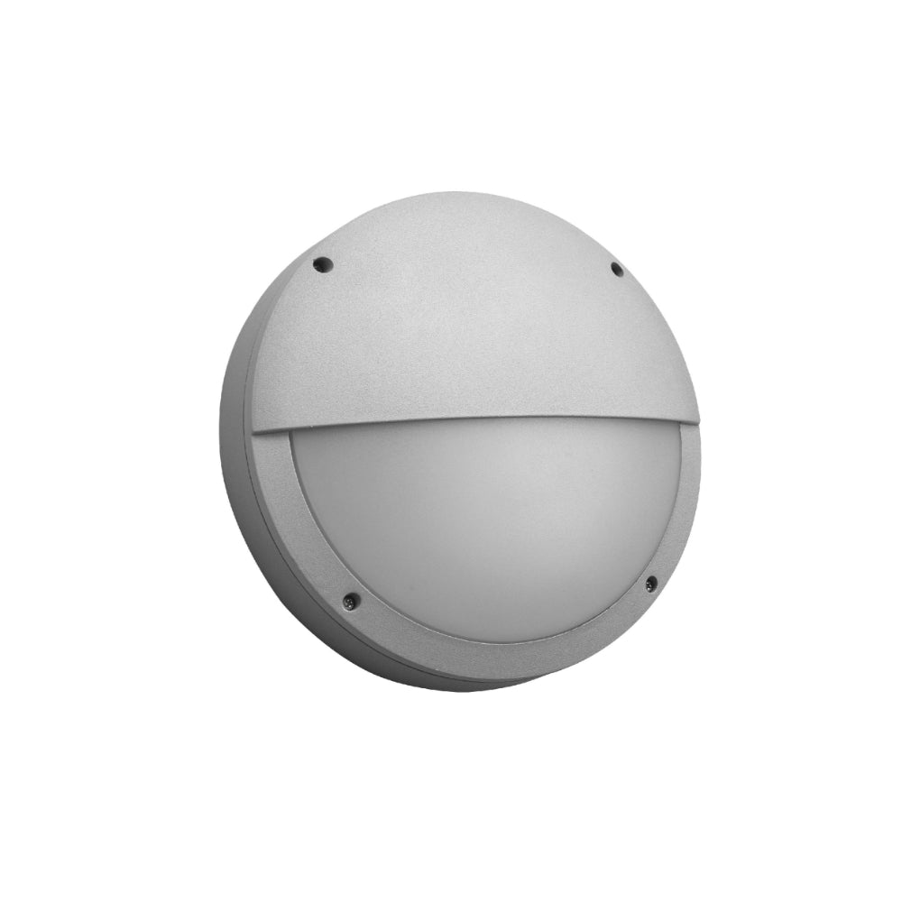 Main image of LED Diecast Aluminium Half Round Wall Lamp 20W Cool White 4000K IP54 Grey 275mm | TEKLED 182-03361