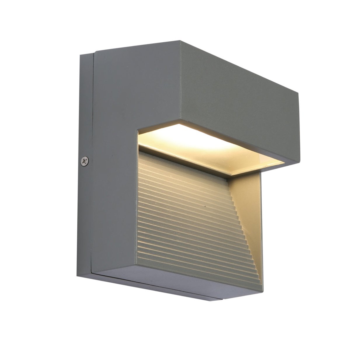 Main image of LED Diecast Aluminium Stair and Wall Light 5W Warm White 3000K IP54 Grey | TEKLED 182-03344 on version