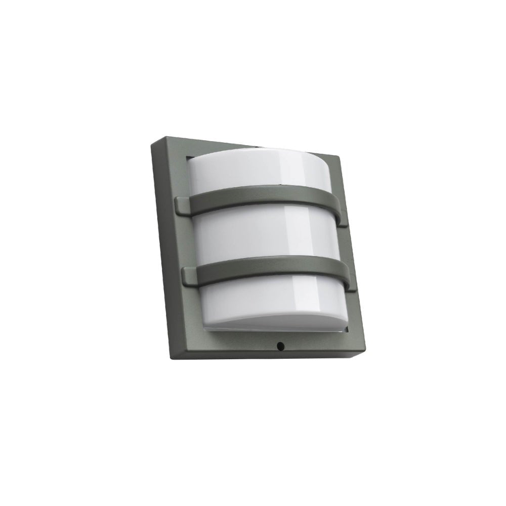 Main image of LED Diecast Aluminium Stripped Wall Lamp 12W Warm White 3000K IP54 Black | TEKLED 182-03365