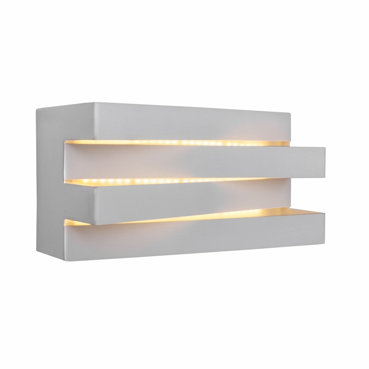 Main image of LED White Metal Wall Light 12W Warm White 3000K | TEKLED 151-19536