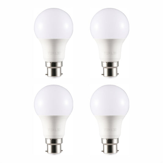 Main photo of dimmable 7w 10w 12w a60 gls b22 bayonet cap led light bulb pack of 4 warm white or cool white