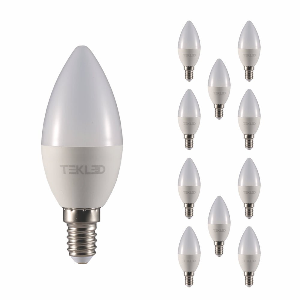 Main photo of vela led candle bulb c37 e14 small edison screw 5w 3000k warm white pack of 10