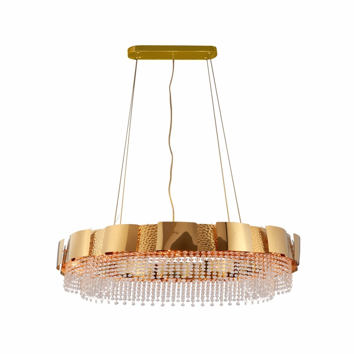 Main image of Octagon Crystal Gold Metal Island Chandelier 900x300mm with 8xE14 Fitting | TEKLED 156-19582